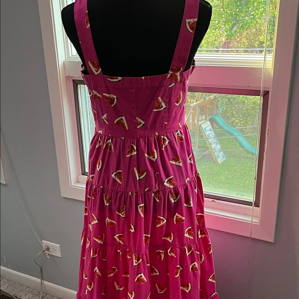 Color Me Courtney Watermelon 🍉 Print Maxi Dress sz 6 - Picture 7 of 7